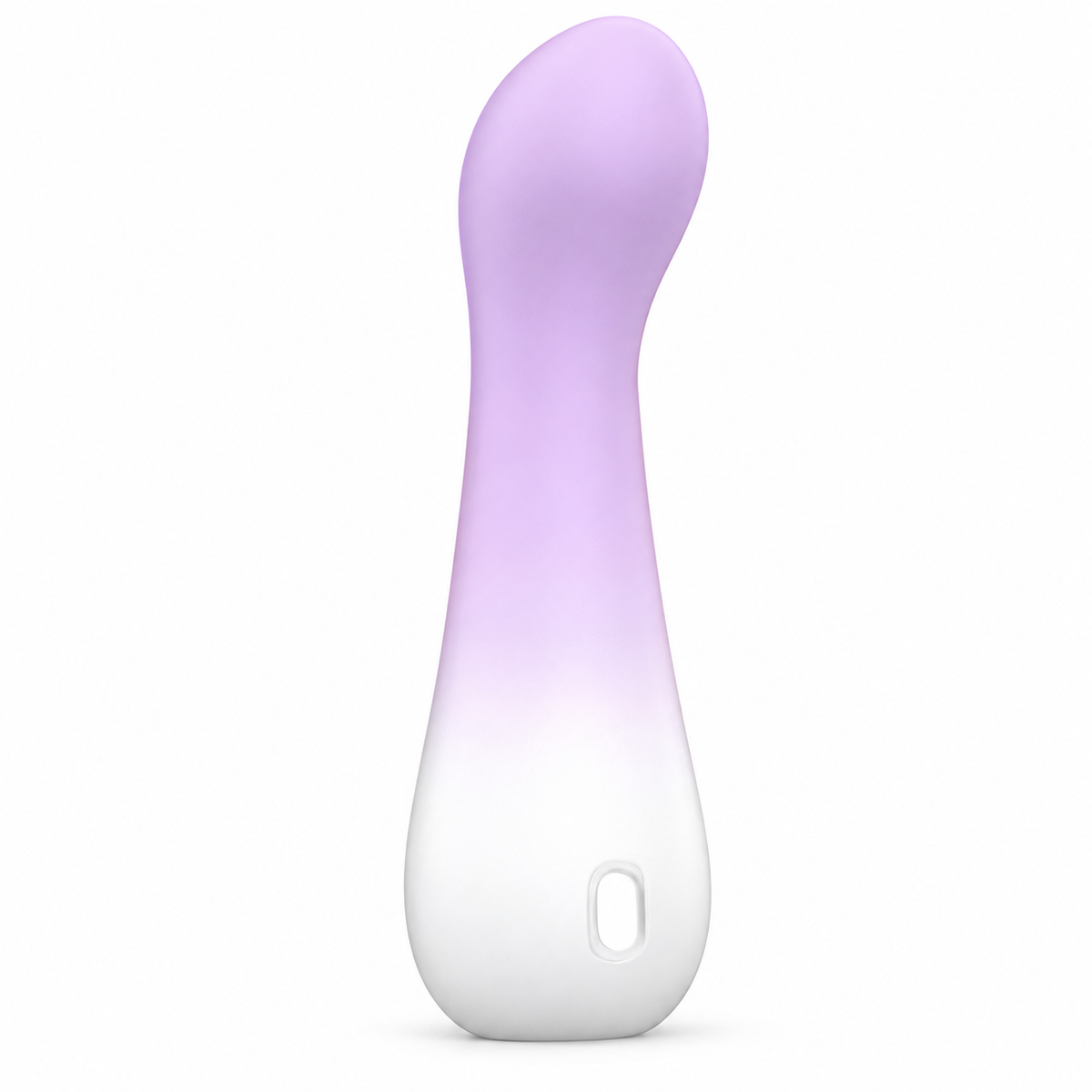 CHYOCARE Soft Touch G-Spot Vibrator | Curved Wand — white background detail 2
