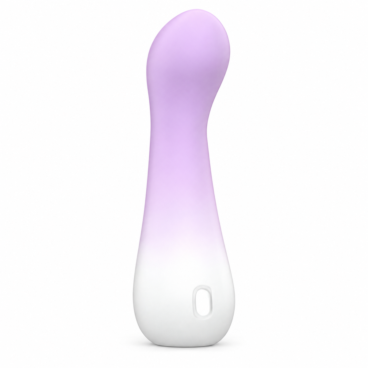 CHYOCARE Soft Touch G-Spot Vibrator | Curved Wand — white background detail 3